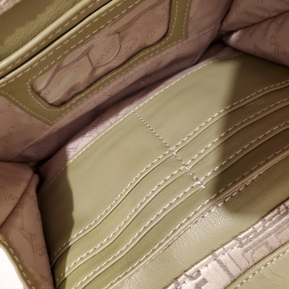 Tignanello Green Crossbody/Organizer - Picture 4 of 11